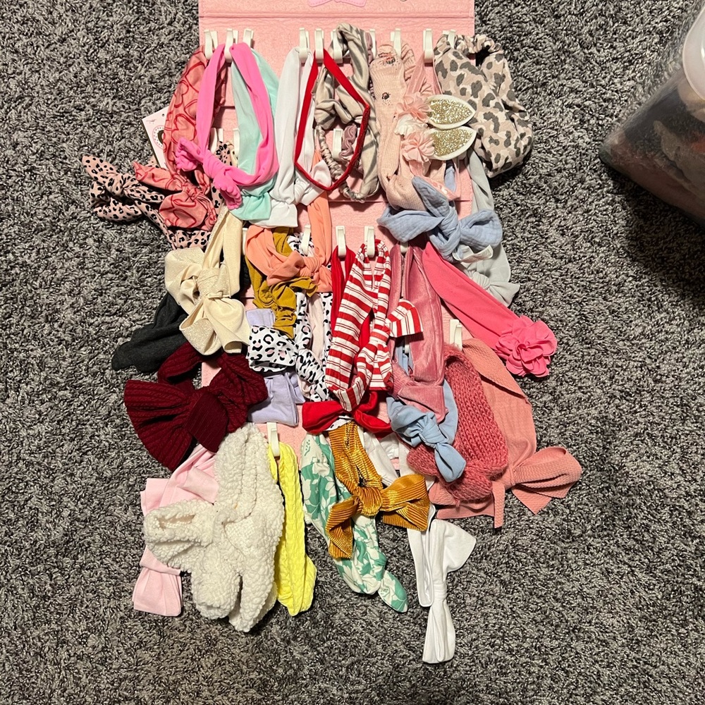 Huge lot of toddler headbands